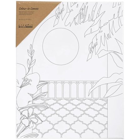 Canvas with print 24x30cm 360g Sunny patio