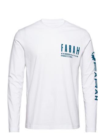 O Donnell Ls Tee White Farah