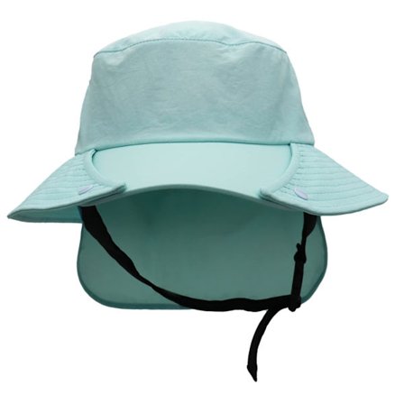 Surf Bucket Hat UV-beskyttelse Unisex Solhatt med Hakestropper Vanntett Pustende Fiskehatt med Avtakbar Nakkeklaff for Surfing Vannsport