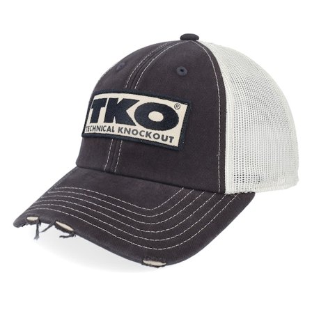 American Needle - TKO Orville Black/Stone Trucker Trucker Black Cap - @ Hatstore