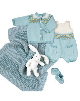 Strikkeoppskrift Babysett Mats - Du Store Alpakka