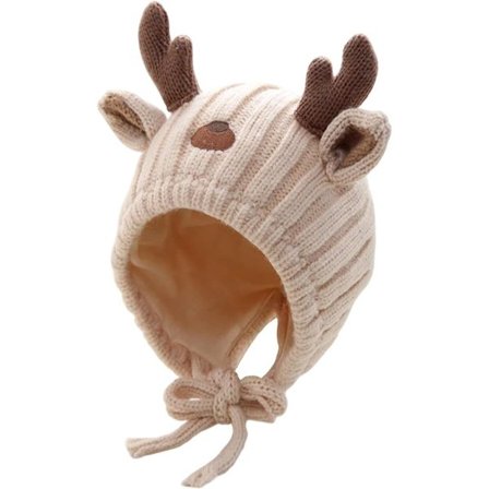 ING Baby nissehue Varm vinterhue til småbørn nyfødte drenge og piger Blød behagelig sødt design ferie koldt vejr fotoshoot og Sinterklaas