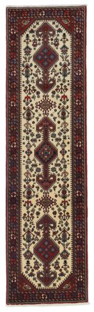 Medallion Small Abadeh Fine Rug 81X305 Wool
