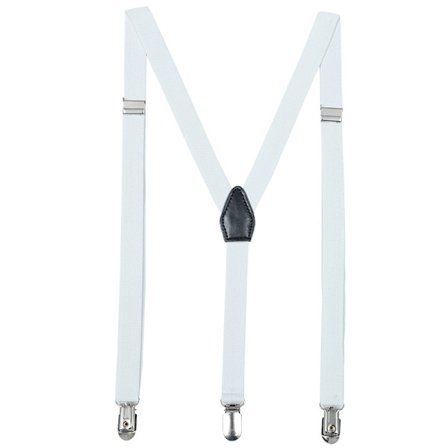 Hvide seler til mænd og kvinder - One size fits all - Stærke clips