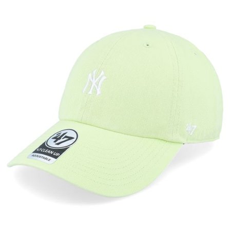 47 Brand - MLB Grön unconstructed Keps - New York Yankees Base Runner Clean Up Matcha Dad Cap @ Hatstore