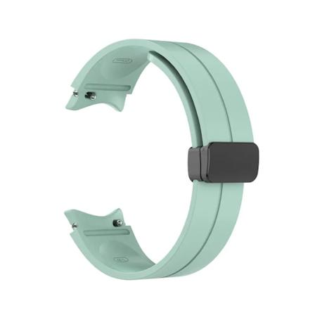 No Gap Silikonrem För Samsung Galaxy Watch 5/4 40mm 44mm 5 Pro 45mm Original Magnetiskt armbandsband För Watch 4 Klassiskt bä light green