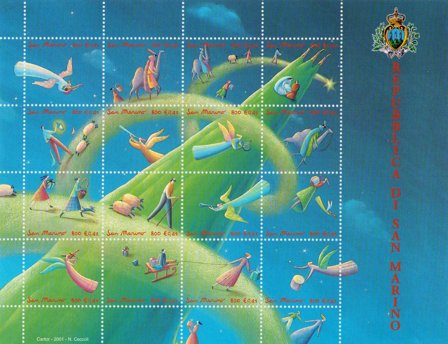 San Marino 2001 - MICHEL 1982-1997 - Postfrisk miniark