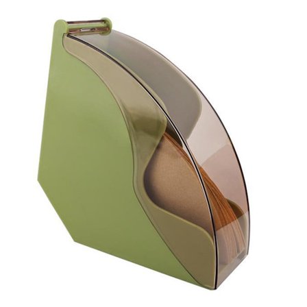 Akryl Grön Kaffefilterhållare med Lock Dammtät Dispenserbehållare