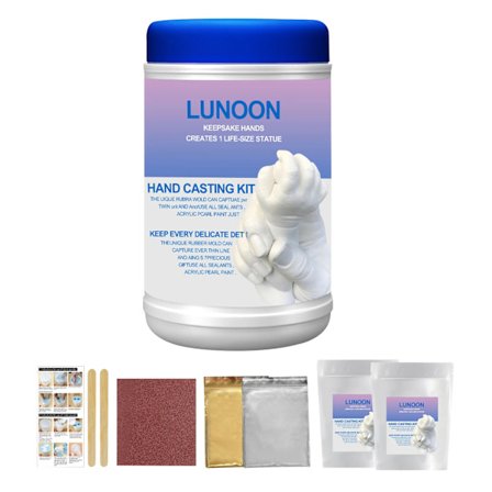 3D Handform Par Händer Gjutningskit DIY Minnessak Baby Barn Hand Fot Avtryck Form Gips Gjutningskit Handavtryck Minnessaker~02075