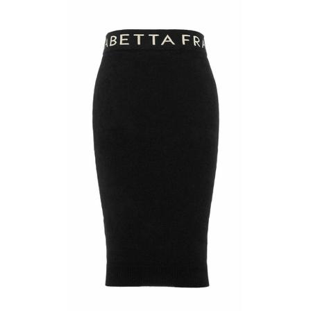 Elisabetta Franchi, Skirt Gk 55S26E2 22 Zwart, Dames, Maat:S