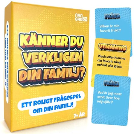 Kender du virkelig din familie Selskabsspil