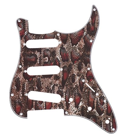 Akryl Mønstret 3-Lags Abalone Stil Plekterbeskytter SSS Guitar Plekterbeskytter til ST Guitar #1{f2}