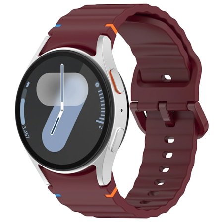 Officiellt silikonarmband för Samsung Galaxy Watch 7/FE/6/5/4 44mm 40mm 5 Pro Vågarmband för Watch 6 4 Classic 46mm 42mm Band