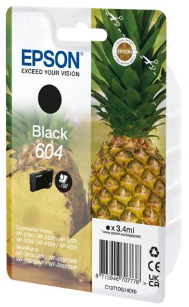 Epson 604 - svart - original - blekkpatron