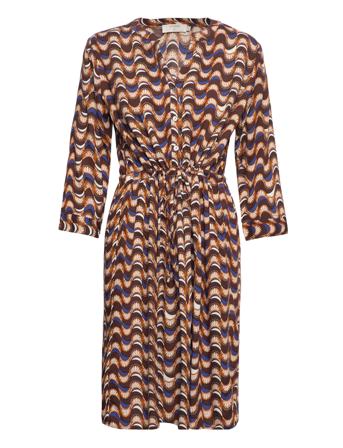 Crruna Dress - Zally Fit Patterned Cream