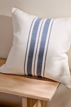 Jotex - Kussenhoes 50x50 Cm Blauw/natuurlijk Wit blauw/natuurlijk wit - KLAUS - Koop Sierkussens & hoezen bij Jotex