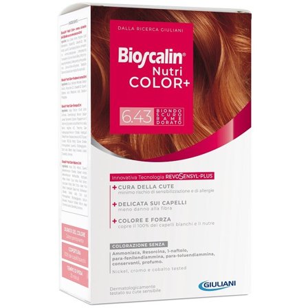 Bioscalin Nutricolor Plus Colorazione Capelli Permanente 6,43