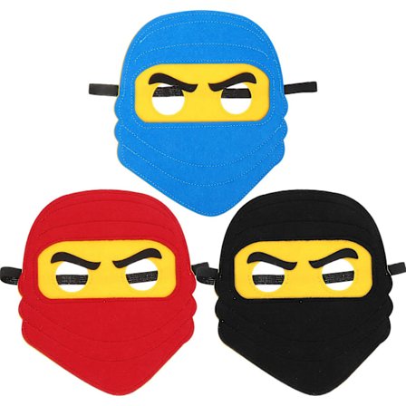 3 st Ninja Cosplay Mask Maskerad Kostym Mask Karneval Party Cosplay Mask Party Tillbehör