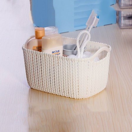 Työpöydän ihonhoitotuotteiden säilytyslaatikko naamioiden viimeistelyyn, käsien pesuun, aamiaismurojen säilytykseen, A+ (Väri: Beige)