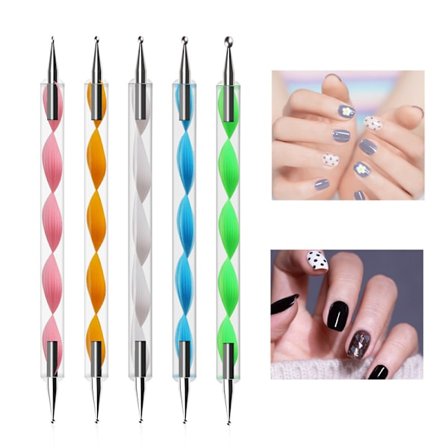 5 prikkeværktøj penne negle manicure nailart manicure flerfarvet