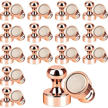 30 kpl Rose Gold Jääkaappimagneetteja, Vahvat Neodyymimagneettiset Jääkaappimagneettiset Voimakkaat Pienet Magneettiset Valkotaululle Keittiöön