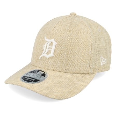 New Era - MLB Beige adjustable Lippis - Detroit Tigers 9FORTY M-crown Cotton Weave Stone A-frame Adjustable @ Hatstore