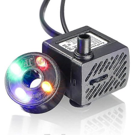 Mini Vesipumppu LEDillä, 180l/h, 3W, pieni akvaario, puutarha, kaivo, puutarhatiikeri, suihkulähdepumppu