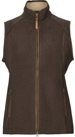 Härkila W's Sandhem Sherpa Fleece Vest Demitasse Brown - Fleeceliivit
