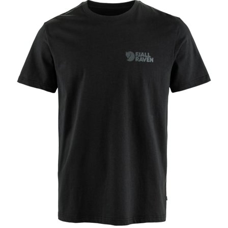Fjällräven Men's Heavy Classic T-Shirt Top in Black | Size: XS, Organic Cotton