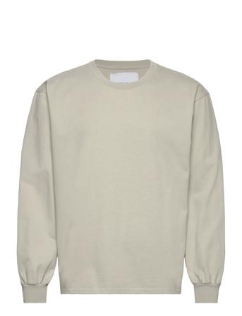 Heavy L/S Tee - Silver Birch Tops T-Langærmet Skjorte Silver Garment Project
