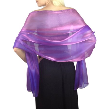 Iridescent Wrap Stole Sjal För Bröllop Brudtärnor Baler & Fester - Lila