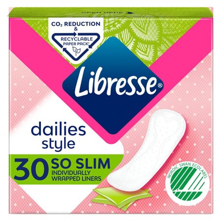 Libresse Trusseindlæg So Slim 30 stk, Medicin & Pleje, Bind & Indlæg, Trusseindlæg