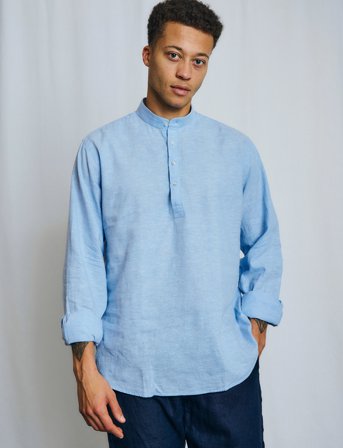 Bruun & Stengade Bs Crawford Casual Modern Fit Shirt - Blue - L