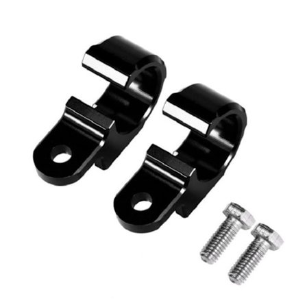 1 pari moottoripyörän kaapelin kiinnitysletkun kiinnike MUSTA
