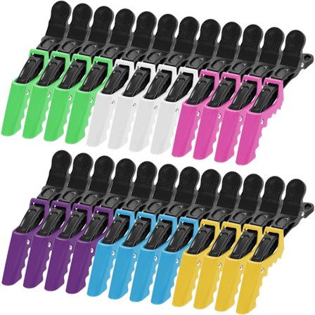 24 stk. profesjonelle frisørspenner, alligator hårklips