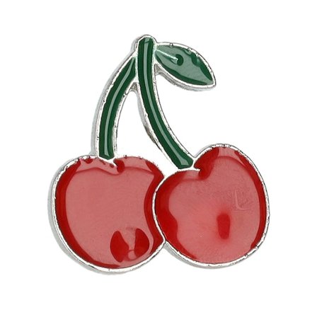 Cap Pins - Rood Accessoires - Cherry Red Metal Enamel Pin @ Hatstore