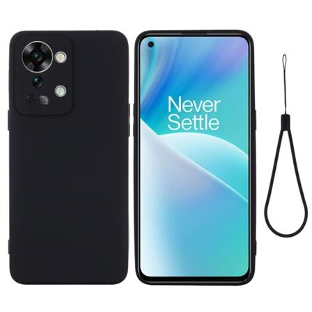 Matte Liquid OnePlus Nord 2T silikone cover - Sort Black