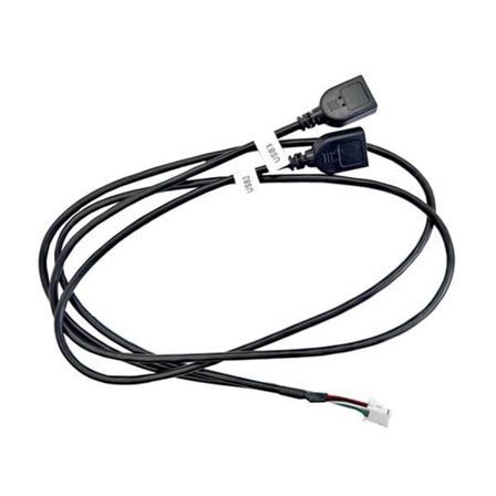 USB-kabel 6-pinners med dobbel kontakt til Android-bilskjerm - 75 cm