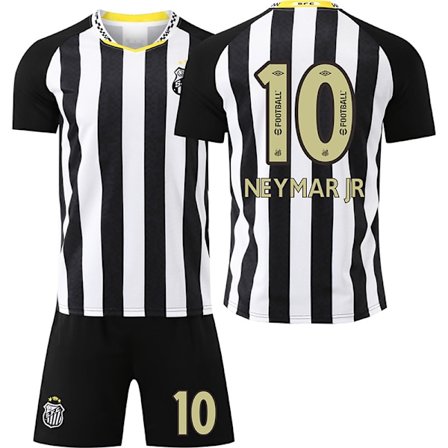 2025-2026 Santos bortedrakt nr. 10 Neymar, kortarmet fotballdrakt for barn, herre og dame, draktversjon {HONGDE}
