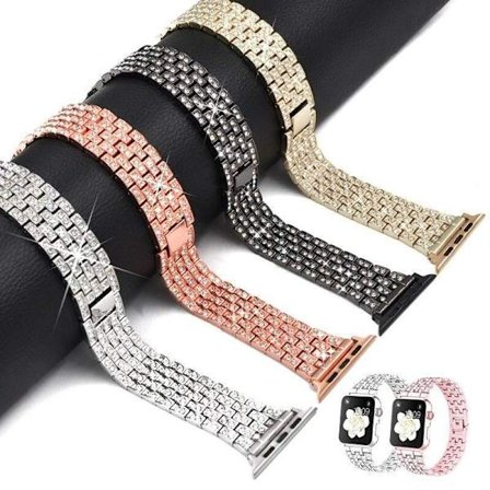 SKALO Teräsranneke Bling Apple Watch Series 4-6 40mm - Valitse väri