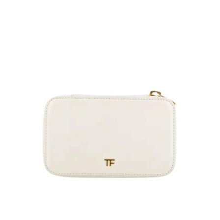 Tom Ford Pre-owned Pre-owned Canvas kuvertvskor vit, Dam Vintage Väskor, Dam, Storlek: ONE SIZE