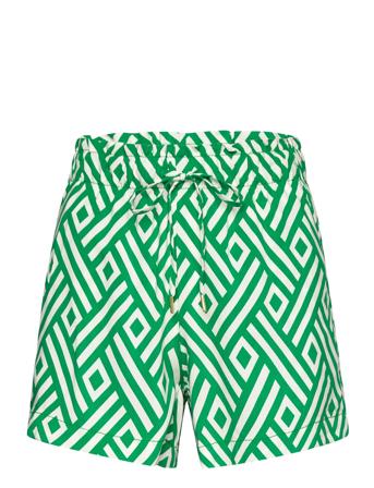Shorts Magda Printed Shorts Casual Shorts Grønn Lindex*Betinget Tilbud