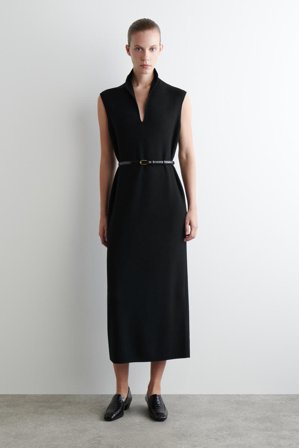 COS Sukienka Bez Rękawów Z Wełny Merino in Czarny