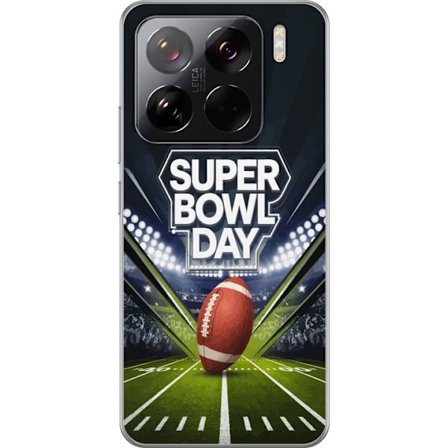 Kompatibelt Mobildeksel til Xiaomi 15 Pro Super Bowl Day plakat med amerikansk fotball på opplyst arena i dramatisk sportsdesign