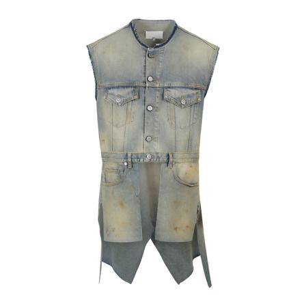 Maison Margiela - Jeansjackor - Blå - Dam - Storlek: 2xs, Dam, Storlek: 2XS