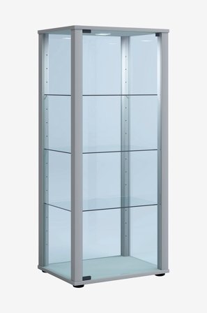 VCM - Vcm Gulvstående vitrineskab Kavisa M - Sølvfarvet - Skabe - Fra Homeroom