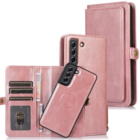 Samsung Galaxy S21 FE - Robust 2-i-1 Plånboksfodral för Praktiskt Skydd och Stil