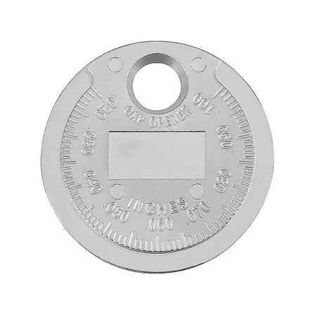 Tændrørsmåler Værktøj Mål Mynttype 0,6-2,4 mm Rækkevidde Tændrørsmåler 2 stk Sølv