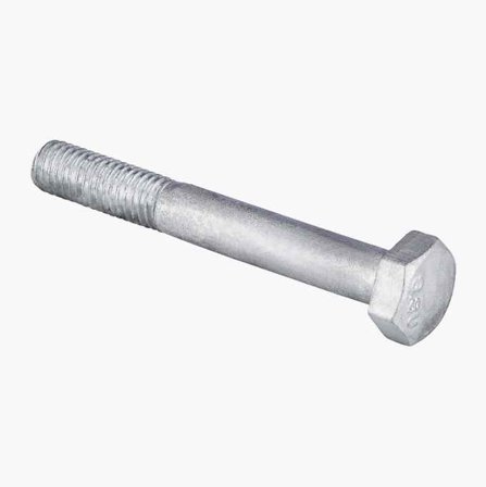 Biltema - Sekskantskrue M10 x 75 mm varmforsinket 5 stk.