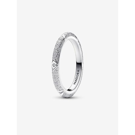 Pandora - Tekstur & Sten Ring - Sterlingsølv